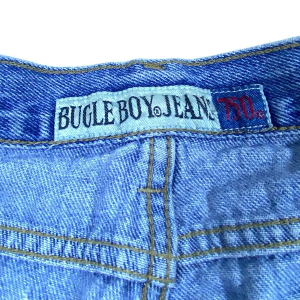 Vintage Bugle Boy Jean Shorts Mens 36 Blue Denim Jorts Baggy‎ Skater 90s Y2K
